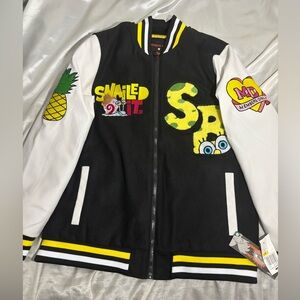 Nickelodeon Members Only Limited Edition SpongeBob Varsity Jacket Medium
